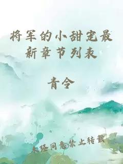 将军的小甜宠最新章节列表